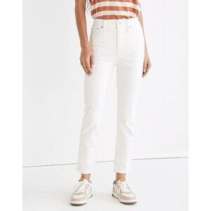 Madewell The Curvy Perfect Jean In Tile White 30P